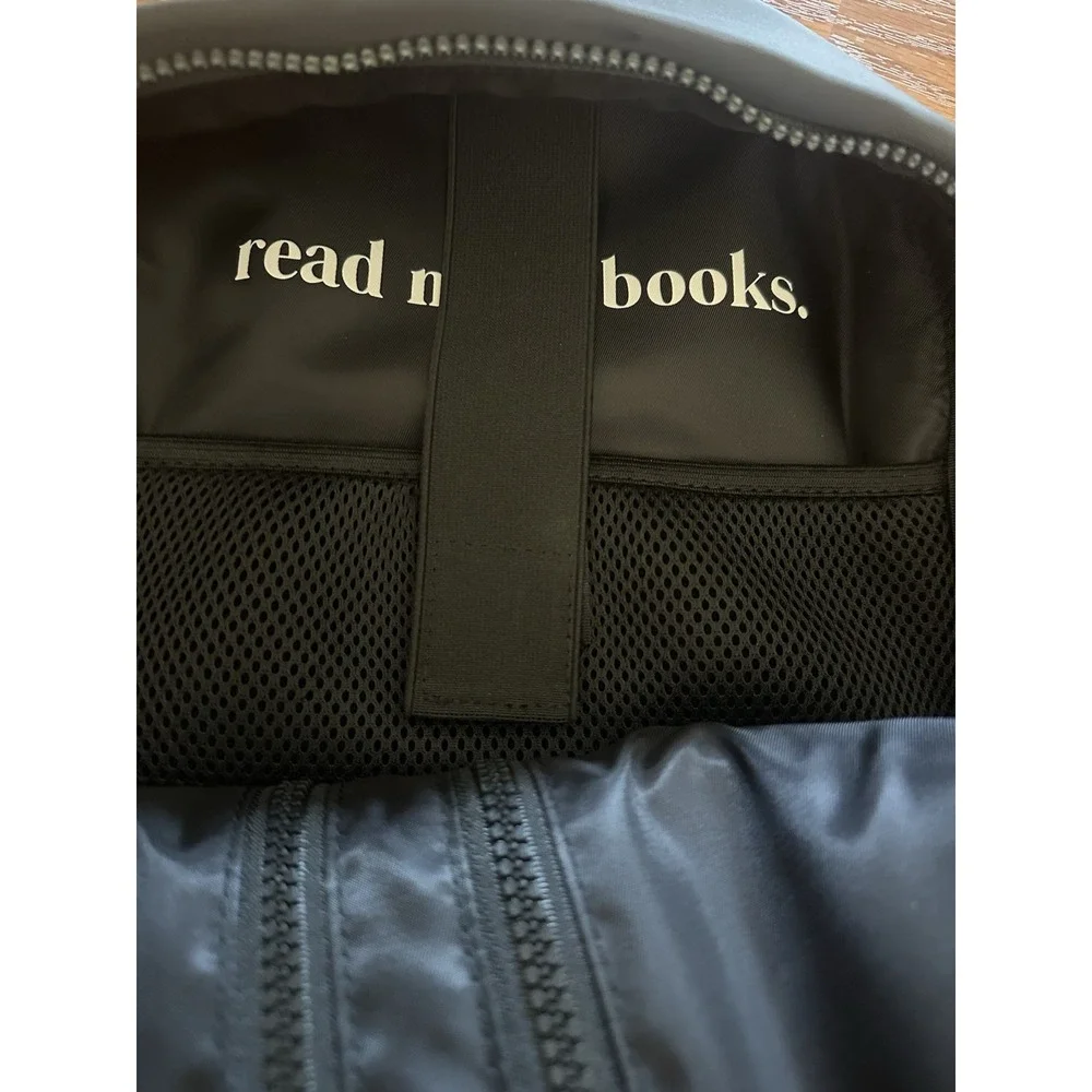 Bookish gray backpack